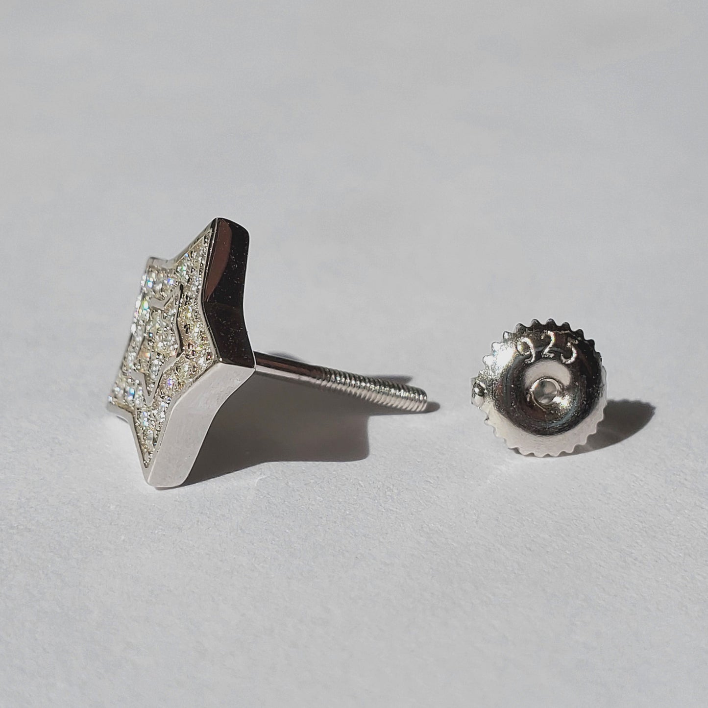 Star Moissanite Cluster Earrings | 925 Sterling Silver