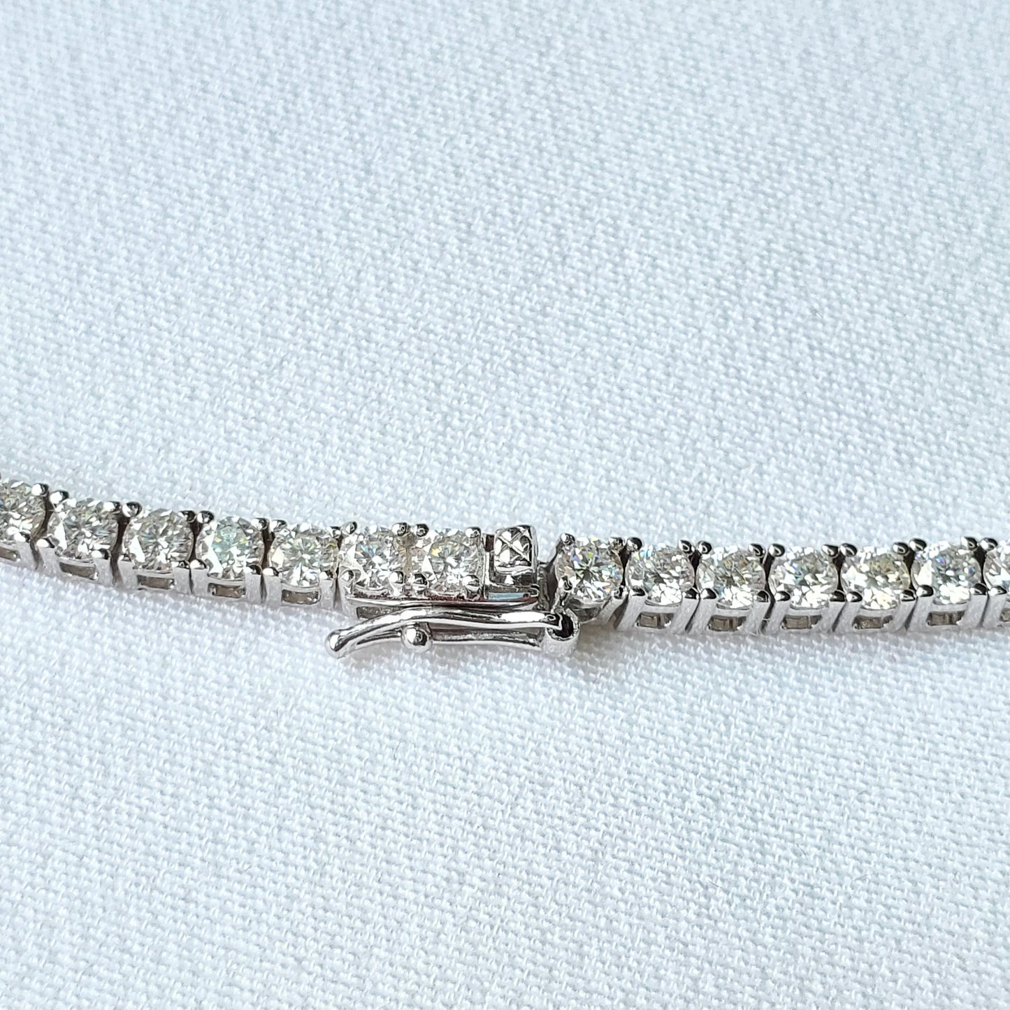 3mm Moissanite Tennis Necklace 925 Sterling Silver